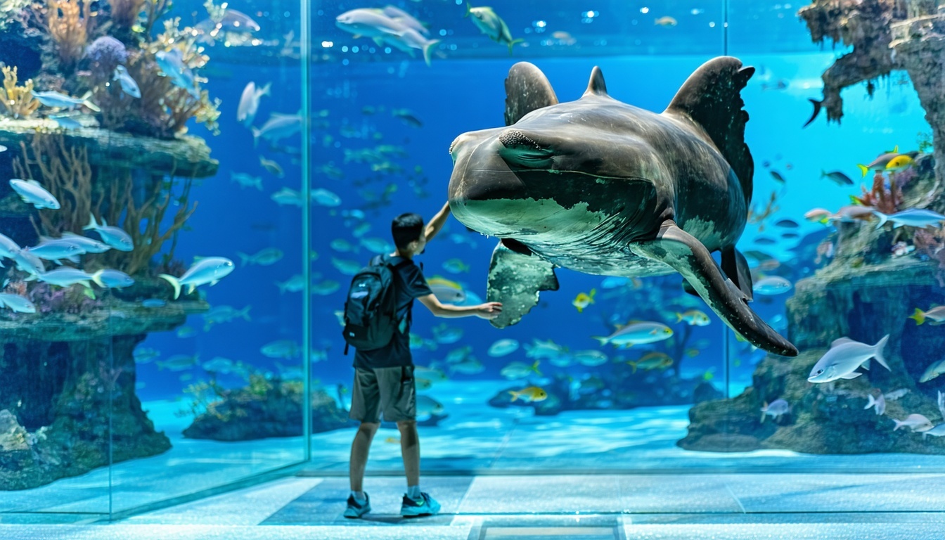 Interactive marine animal experiences at Aquaventure World Dubai